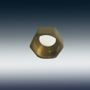 F-0001-1010 Brass Reduced Nut 3/8"