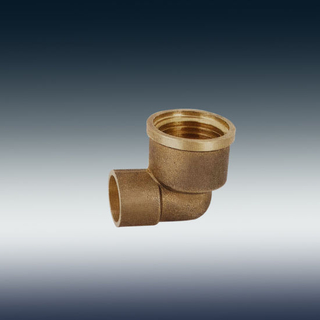 F-0004-1040 Brass Elbow Reducing Fitting 1/2"X1/4"